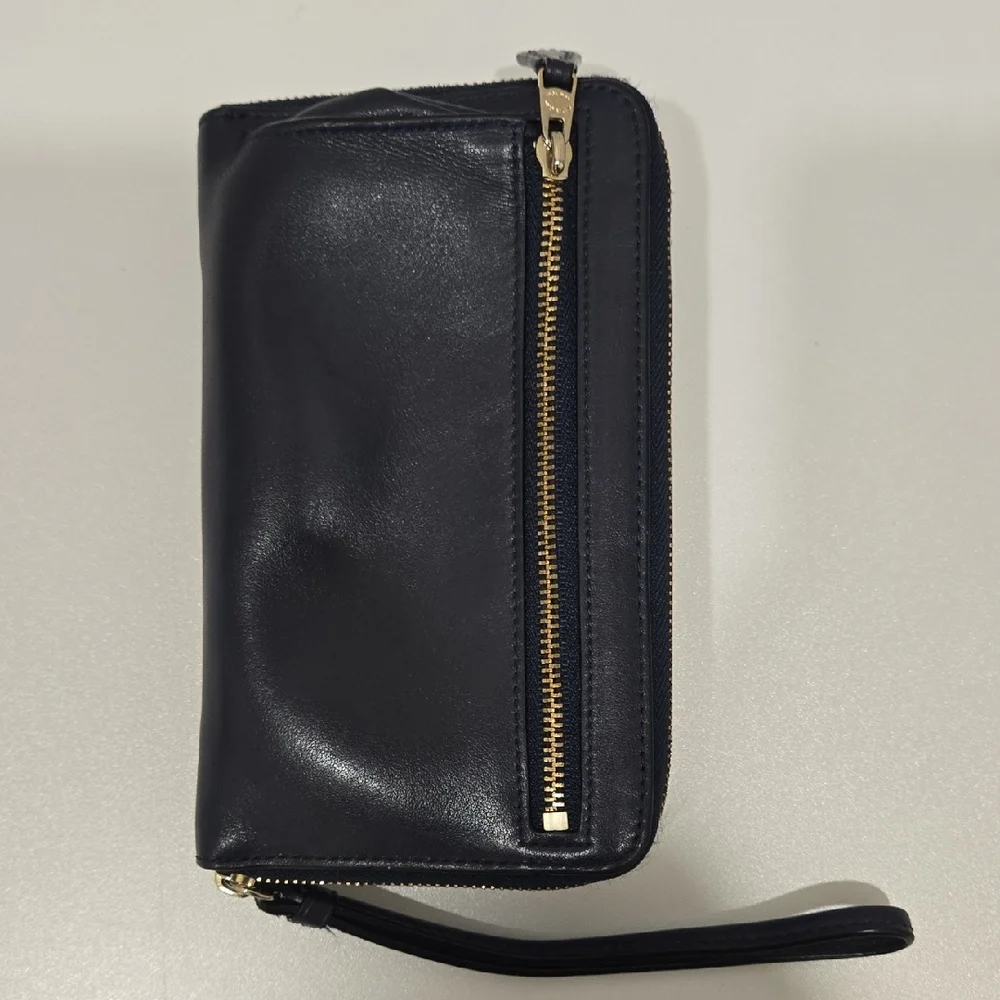 Coach Blue Leather Wristlet - Picture 3 of 14